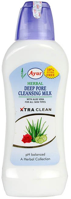 Herbal Deep Pore Cleansing Milk (With Aloe Vera for All Skin Types) - book cover